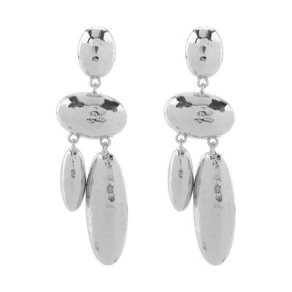 Women's Geometric Iron Earrings With Electroplated Finish And Stainless Steel Ear Needles Fashion Jewelry Wholesale