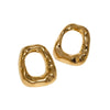 Women's Geometric Irregular Hollow Earrings Stainless Steel Goldplated Minimalist Modern Jewelry