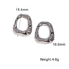 Women's Geometric Irregular Hollow Earrings Stainless Steel Goldplated Minimalist Modern Jewelry