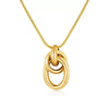 Women's Geometric Knot Pendant Necklace Simple Versatile Copper Clavicle Chain With Electroplated Gold Finish Jewelry