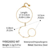 Women's Geometric Linked Bracelet With Cubic Zirconia Goldtone Stainless Steel And Vacuum Electroplated Finish
