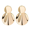 Women's Geometric Metal Earrings With Real Goldplated Finish Minimalist Light Luxury Fashion Jewelry