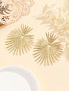 Women's Geometric Metal Pearl Earrings With Electroplated Finish Exaggerated Retro Fashion Statement Jewelry