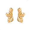 Women's Geometric Metal Pearl Earrings With Electroplated Finish Exaggerated Retro Fashion Statement Jewelry