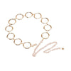Women's Geometric Metal Ring Waist Chain Belt With Electroplated Finish And Hook Fastening Street Style Skirt Accessory