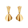 Women's Geometric Metal Sequin Earrings Minimalist Irregular Statement Jewelry With Versatile Modern Design