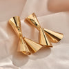 Women's Geometric Metal Sequin Earrings Minimalist Irregular Statement Jewelry With Versatile Modern Design