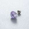 Women's Geometric Metal Titanium Steel Zircon Earrings