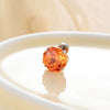 Women's Geometric Metal Titanium Steel Zircon Earrings
