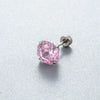 Women's Geometric Metal Titanium Steel Zircon Earrings
