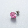 Women's Geometric Metal Titanium Steel Zircon Earrings