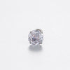 Women's Geometric Metal Zircon Earrings With Titanium Steel Screws And Rosecut Treatment