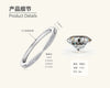 Women's Geometric Moissanite S925 Sterling Silver Ring With Electroplating
