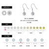 Women's Geometric Mosan Diamond Earrings S925 Sterling Silver