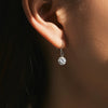 Women's Geometric Mosan Diamond Earrings S925 Sterling Silver