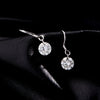 Women's Geometric Mosan Diamond Earrings S925 Sterling Silver