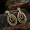 Women's Geometric Multilayer Long Drop Earrings Exaggerated Fashion Alloy Ear Pin Jewelry