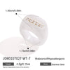 Women's Geometric Open Bangle Bracelet With Resin Diamond Accent Stainless Steel Plated Jewelry