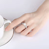 Women's Geometric Open Ring With Pearl And Zircon Accents Electroplated Copper Adjustable Fashion Jewelry