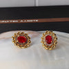 Women's Geometric Oval Zircon Earrings With 925 Silver Ear Needles Gold Plated Fashion Jewelry Wholesale