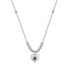 Women's Geometric Pattern S925 Sterling Silver Snake Bone Chain Necklace With Electroplating Design
