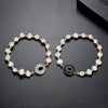 Women's Geometric Pearl And Zircon Beaded Bracelet Copper Fashion Jewelry For Wholesale