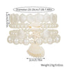 Women's Geometric Pearl Starfish Shell Bracelet