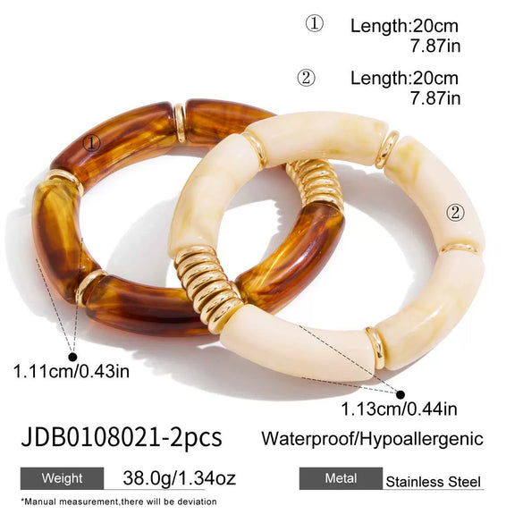 Women's Geometric Plated Stainless Steel Bracelet Hypoallergenic Jewelry For Wholesale