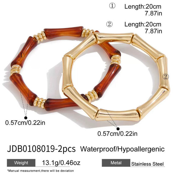 Women's Geometric Plated Stainless Steel Bracelet Hypoallergenic Jewelry For Wholesale