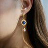 Women's Geometric Plated Stainless Steel Earrings With Sparkling Diamond Detail Sophisticated Elegant Jewelry