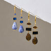 Women's Geometric Plated Stainless Steel Stud Earrings Elegant Sparkling Jewelry For Pierced Ears