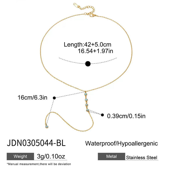 Women's Geometric Plated Stainless Steel Tassel Earrings Elegant Sparkling Statement Jewelry For Wholesale