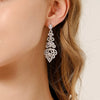 Women's Geometric Rhinestone Alloy Earrings Vintage Fashion Statement Jewelry For Everyday Wear And Bridal Occasions
