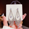 Women's Geometric Rhinestone Alloy Earrings Vintage Fashion Statement Jewelry For Everyday Wear And Bridal Occasions
