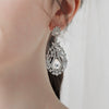 Women's Geometric Rhinestone Alloy Earrings Vintage Fashion Statement Jewelry For Everyday Wear And Bridal Occasions