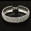 Women's Geometric Rhinestone Bracelet With Electroplated Diamond Style Classic Bridal Stage Jewelry