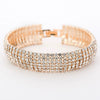 Women's Geometric Rhinestone Bracelet With Electroplated Diamond Style Classic Bridal Stage Jewelry