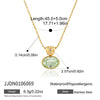 Women's Geometric Rhinestone Crystal Pendant Necklace In Stainless Steel With Vacuum Gold Plating And Lobster Clasp