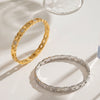 Women’s Geometric Rhinestone Stainless Steel Bracelet With Gold Plated Finish Colorfast Fashion Jewelry