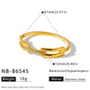 Women's Geometric Rhinestone Stainless Steel Bracelet With 18K Vacuum Plating Simple Fashion Jewelry
