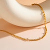Women's Geometric Rhinestone Stainless Steel Bracelet With 18K Vacuum Plating Simple Light Luxury Fashion Jewelry