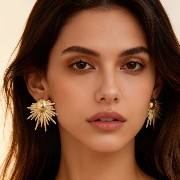 Women’s Geometric Rhombus Drop Earrings In Iron With Electroplated Finish And Stainless Steel Ear Posts Minimalist Statement Jewelry