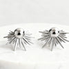 Women’s Geometric Rhombus Drop Earrings In Iron With Electroplated Finish And Stainless Steel Ear Posts Minimalist Statement Jewelry