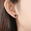 Women's Geometric Round Copper Earrings With Zircon Inlay Original Design Fashion Jewelry For Wholesale