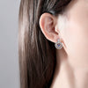 Women's Geometric Round Zircon Copper Earrings With A Distinctive Fashion Jewelry Design