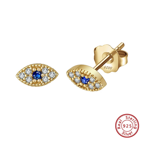 Women's Geometric S925 Silver Earrings With Electroplating