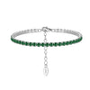 Women's Geometric S925 Sterling Silver Electroplating Tennis Bracelet
