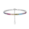 Women's Geometric S925 Sterling Silver Electroplating Tennis Bracelet