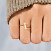 Women's Geometric S925 Sterling Silver Ring With Electroplating Treatment