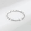 Women's Geometric S925 Sterling Silver Ring With Gold And Silver Foil Texture Electroplated Fine Jewelry